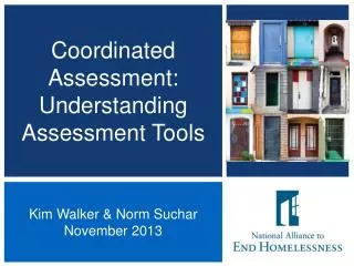 Coordinated Assessment: Understanding Assessment Tools