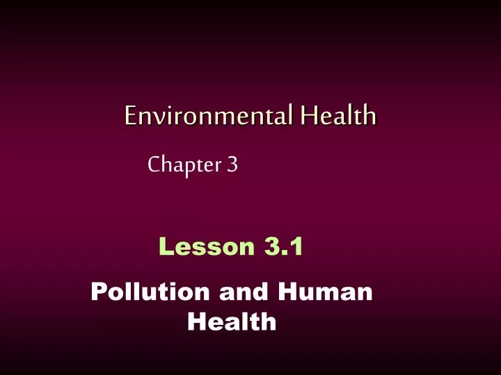 environmental health