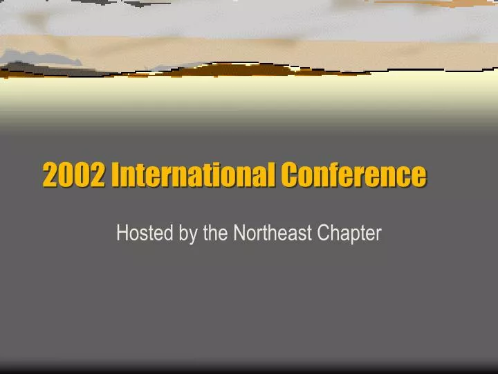 2002 international conference