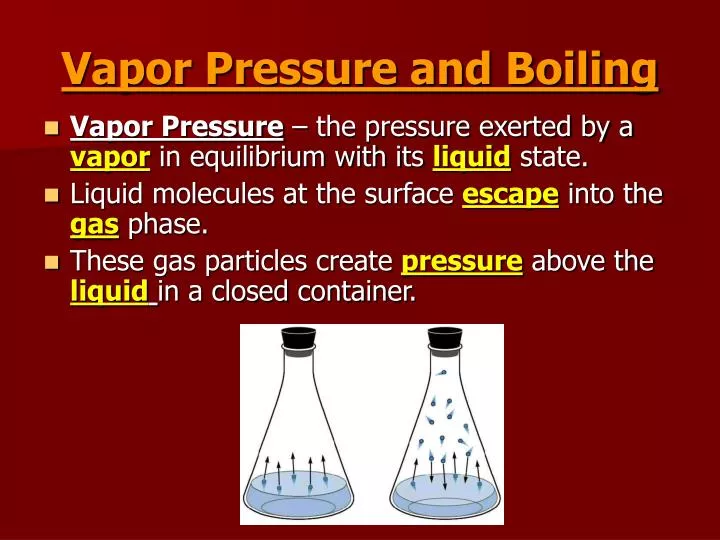 vapor pressure and boiling