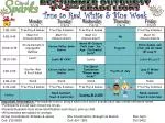 Summer Outburst Program for 1st-2nd Grade Lions: Red, White & Blue Week - slide 1