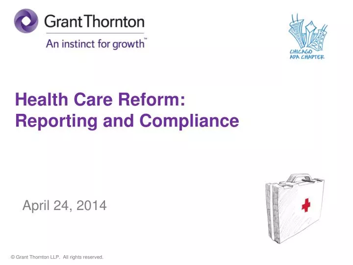 health care reform reporting and compliance april 24 2014