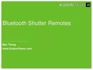 Bluetooth Shutter Remotes