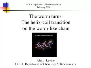 The worm turns: The helix-coil transition on the worm-like chain