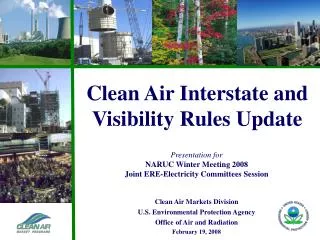 Presentation for NARUC Winter Meeting 2008 Joint ERE-Electricity Committees Session