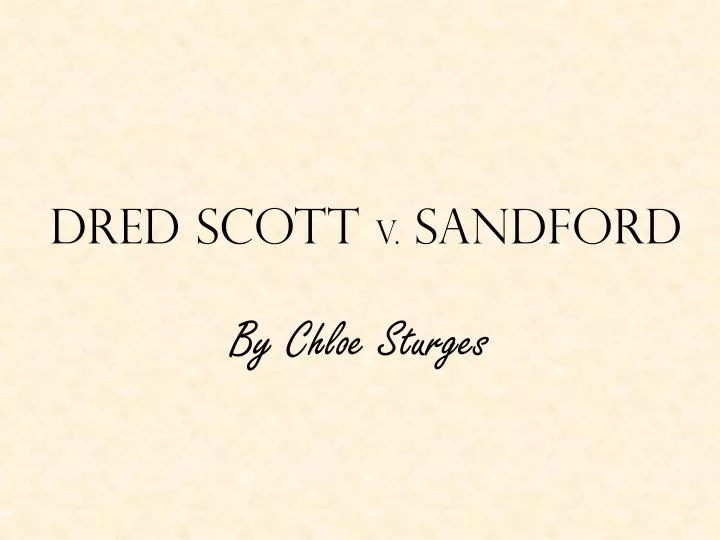 dred scott v sandford