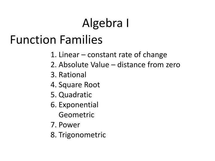 algebra i