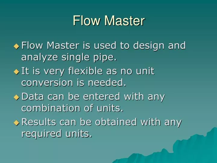 flow master