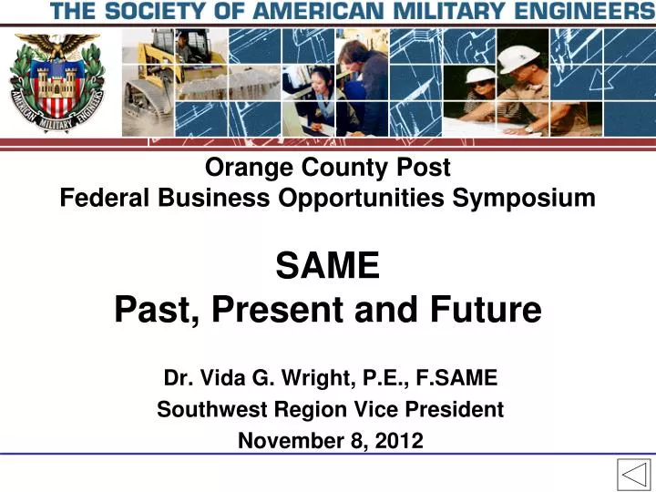 orange county post federal business opportunities symposium same past present and future
