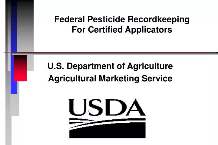 federal pesticide recordkeeping for certified applicators