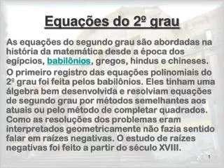equa es do 2 grau