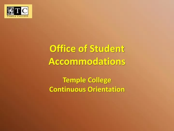office of student accommodations