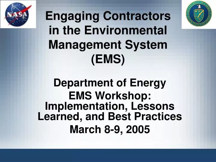engaging contractors in the environmental management system ems
