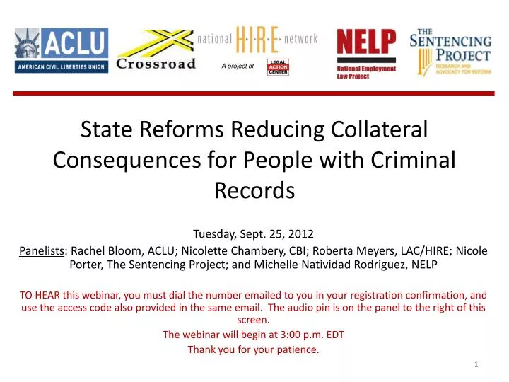 state reforms reducing collateral consequences for people with criminal records