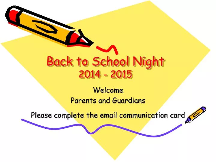 back to school night 2014 2015