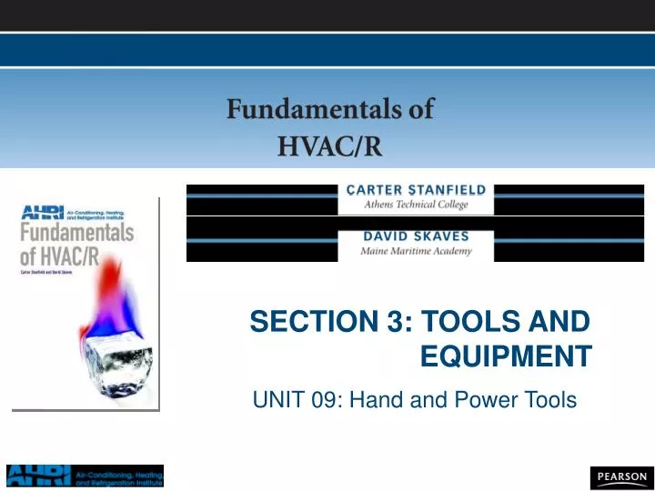 section 3 tools and equipment