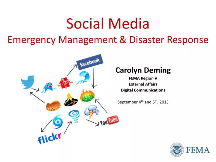 social media emergency management disaster response