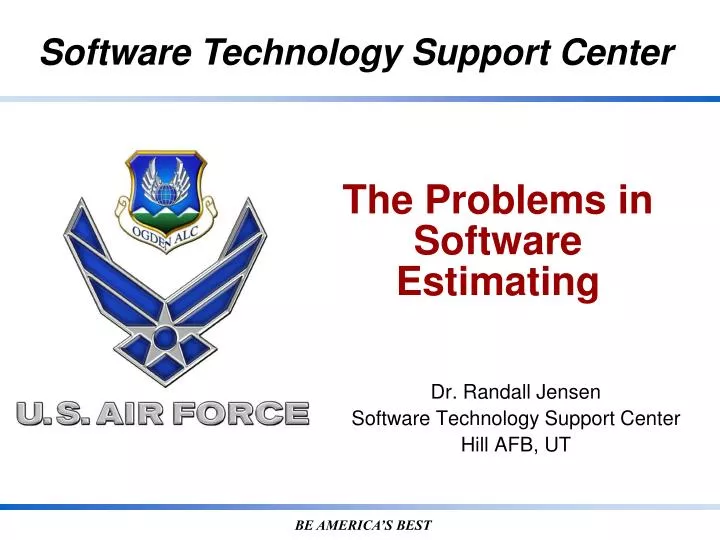 the problems in software estimating