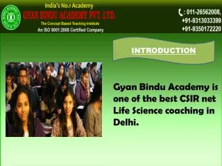 Csir net life science coaching in delhi