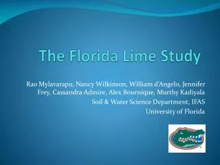 The Florida Lime Study