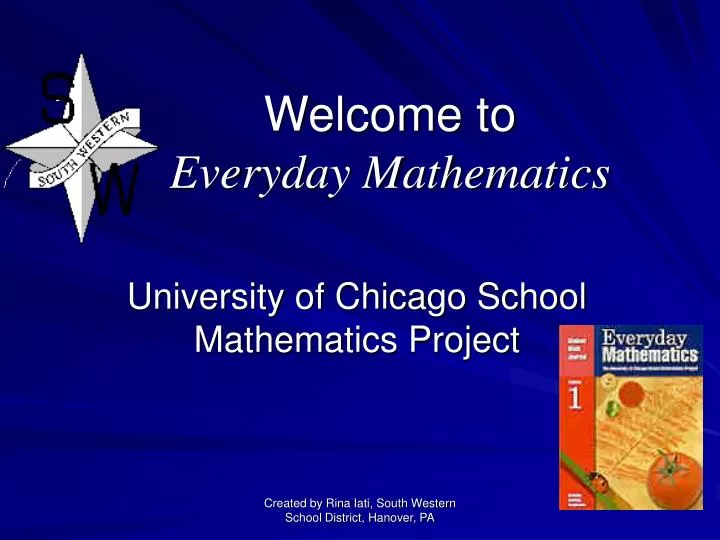 welcome to everyday mathematics
