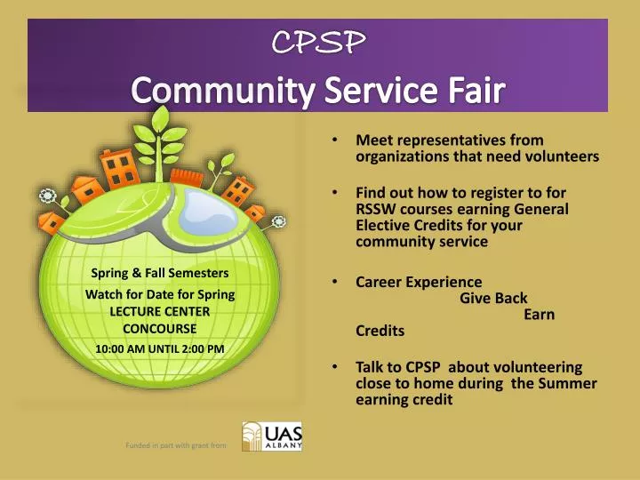 cpsp community service fair