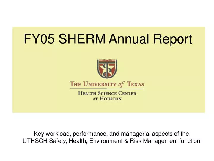 fy05 sherm annual report