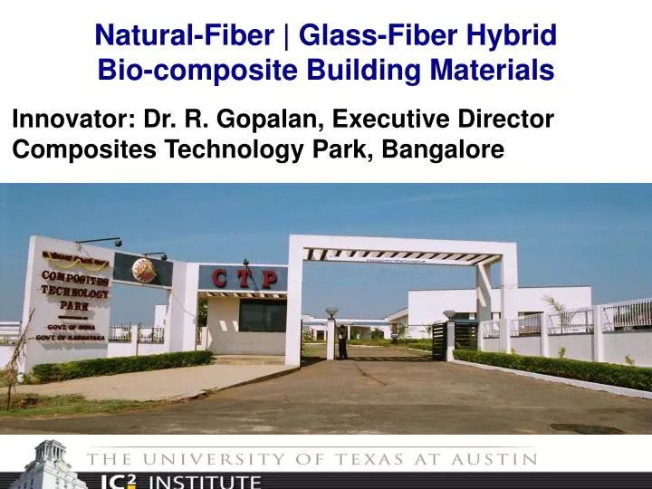innovator dr r gopalan executive director composites technology park bangalore