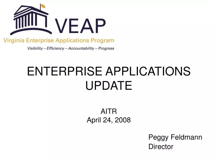 enterprise applications update aitr april 24 2008