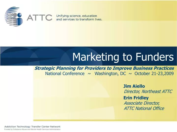 marketing to funders