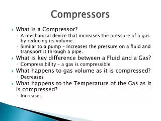 Compressors