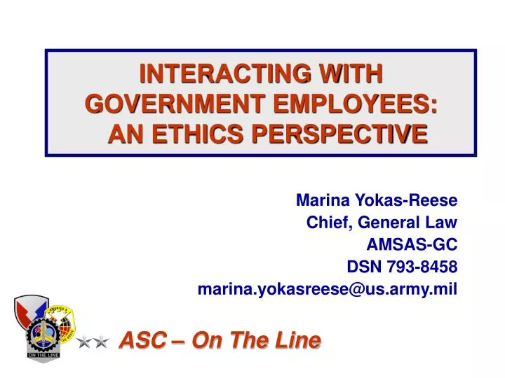 interacting with government employees an ethics perspective