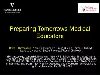 Preparing Tomorrows Medical Educators