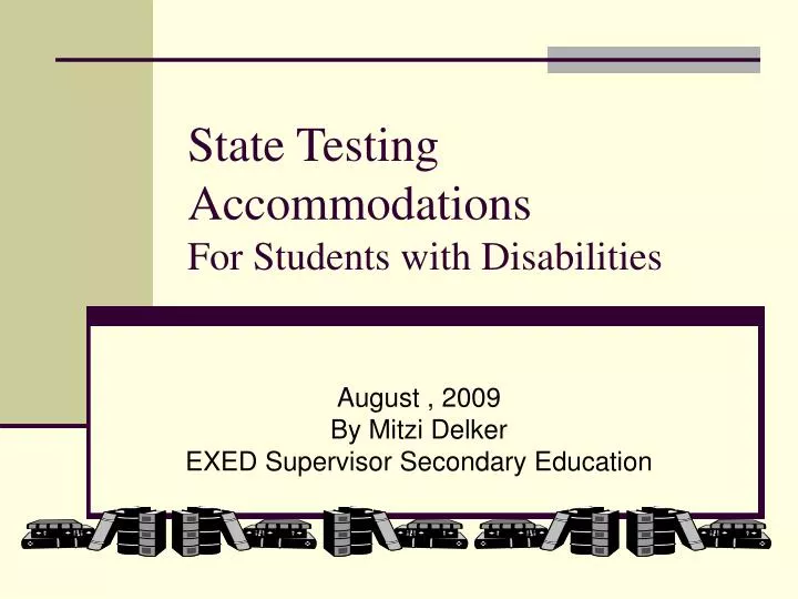 state testing accommodations for students with disabilities