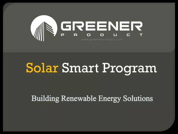 solar smart program