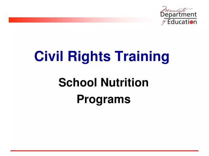 civil rights training