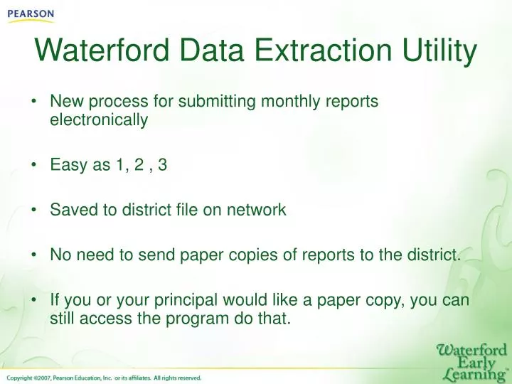waterford data extraction utility