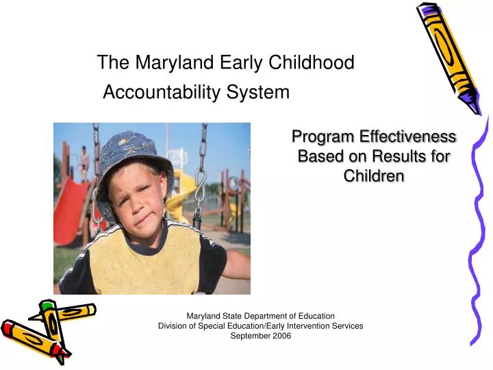 program effectiveness based on results for children