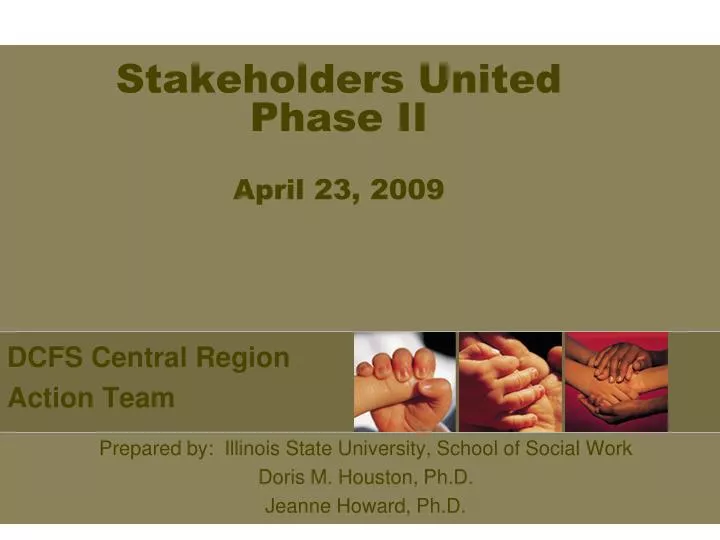 stakeholders united phase ii april 23 2009
