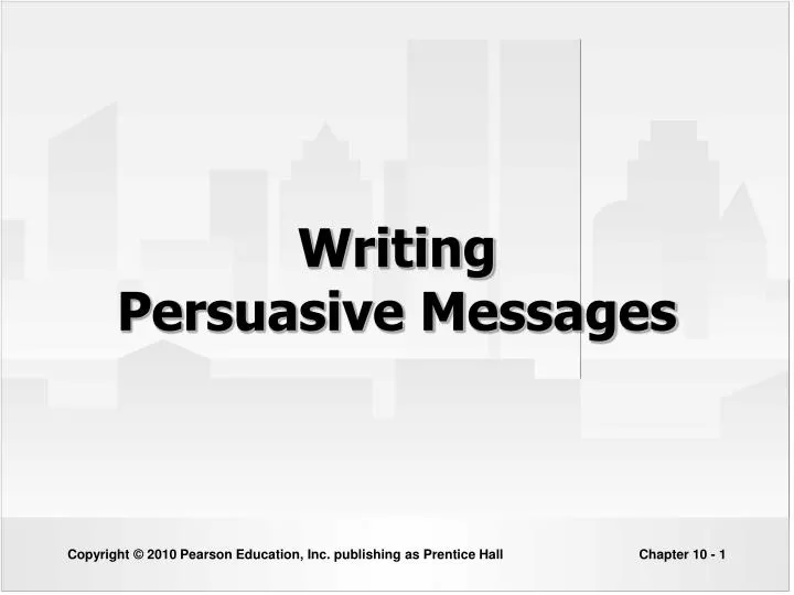 writing persuasive messages