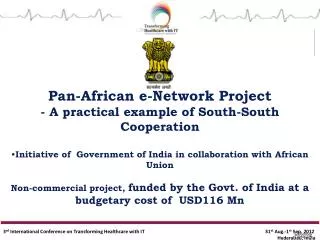 Pan-African e-Network Project - A practical example of South-South Cooperation