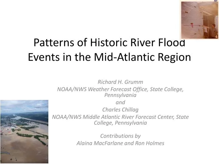 patterns of historic river flood events in the mid atlantic region