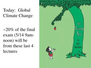 Today: Global Climate Change