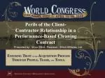Perils of the Client-Contractor Relationship in a Performance-Based Cleaning Contract - slide 1