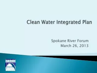 Clean Water Integrated Plan