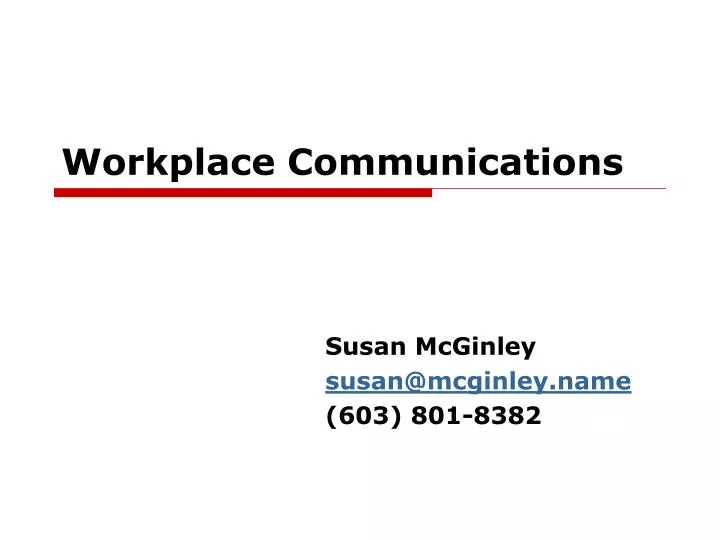 workplace communications