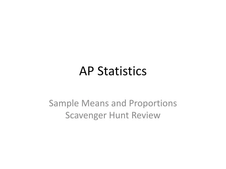 ap statistics