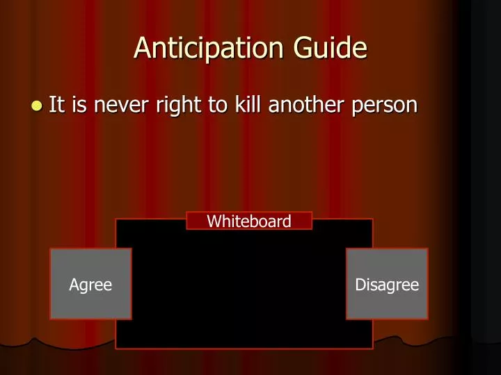 anticipation guide