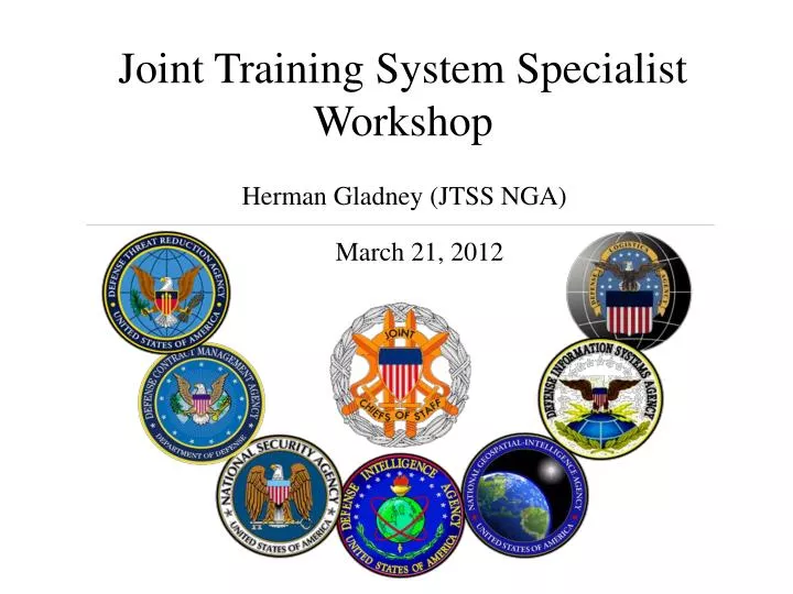 joint training system specialist workshop