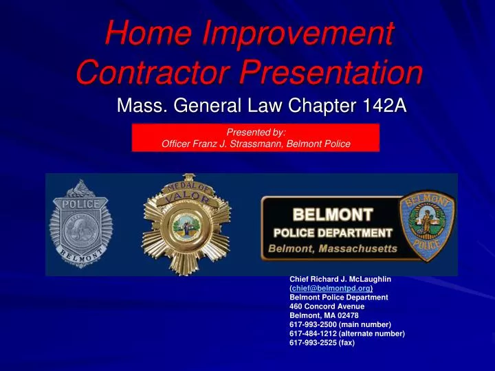 home improvement contractor presentation